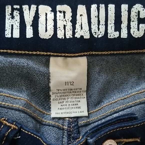 Hydraulic Women's Blue Jean Shorts Juniors 11/12 - Picture 5 of 9